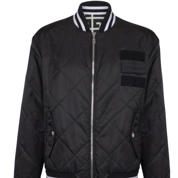 Balmain reversable quilted bomber jacket - Picture 4 of 14